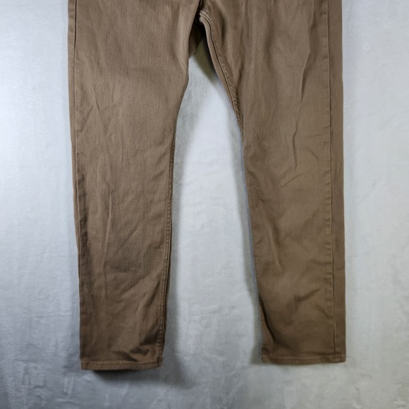 Bullhead Denim Co Slim‎ Jeans 36x32 Tan Stretch Twill Pants Made in Vietnam - Picture 3 of 9